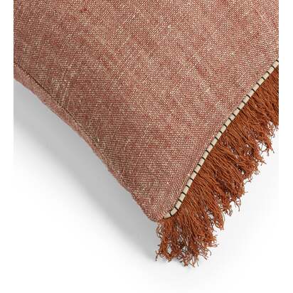 OKA | Kinara Cushion Cover - Rust | Cushion Cover