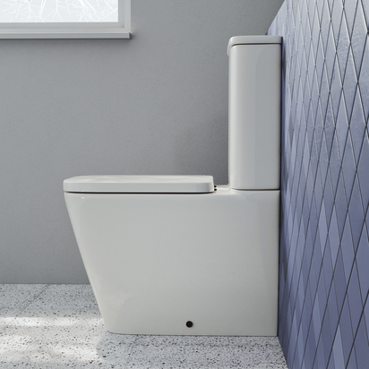 Harbour Unity Rimless BTW Close Coupled Toilet & Wrap Over Soft Close Seat