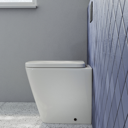 Harbour Unity Rimless Back to Wall Toilet & Wrap Over Soft Close Seat