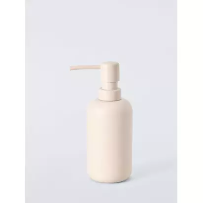 John Lewis Matt Finish Soap Dispenser Plaster | H17.00 x dia.7.00cm