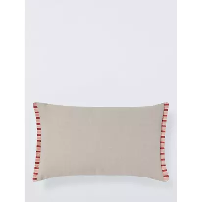 John Lewis x Sanderson Abre Stripe Cushion, Green/Multi Green/Multi | 40 x 60cm
