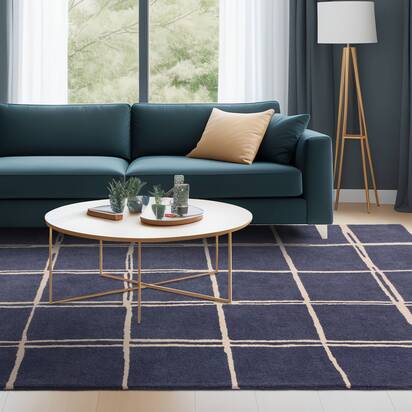 Richmond Rug 160x230cm Grid Marine