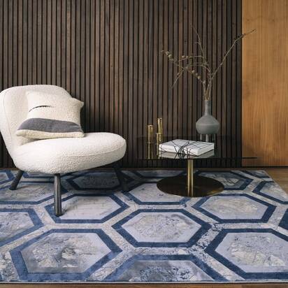 Wrenbury 080x150cm Hexagon Rug AU19