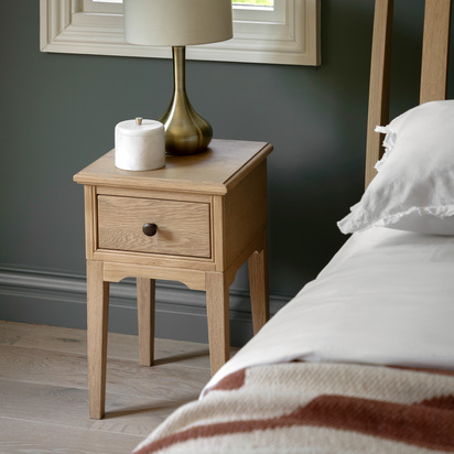 Elmby 1 Drawer Bedside 320x330x550mm