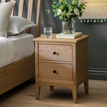 Elmby 2 Drawer Bedside 450x400x600mm