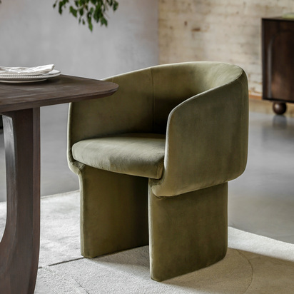 Holm Dining Chair Moss Green 640x630x750mm
