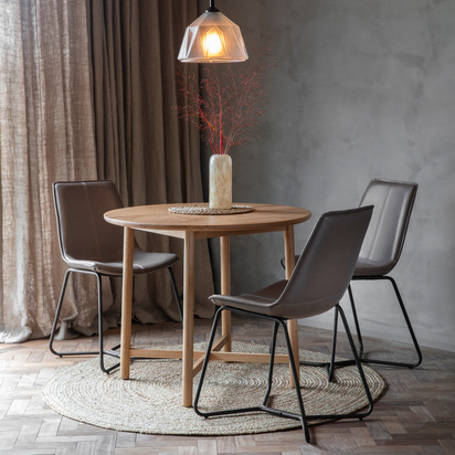 Woodford Round Dining Table 900x900x750mm