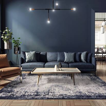 Richmond 3 120x170cm Border Navy