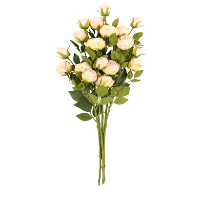 Faux Refined Stem Vintage Rose White 540mm (6pk)