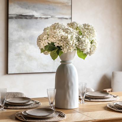 Studio Vintage Hydrangea Floral Stem Ivory (12pk)