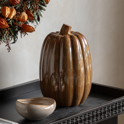 Studio Ceramic Pumpkin Rust 185x185x295mm