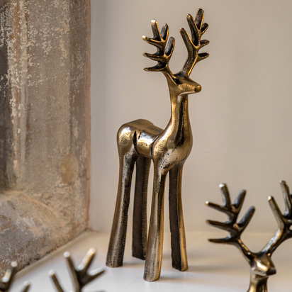 Studio Stag Antique Gold Decoration 95x90x28mm