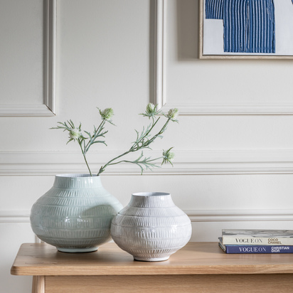Emmy Vase Large Pale Sage 240x240x195mm LARGE