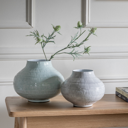 Emmy Vase Small Pale Grey 190x190x160mm SMALL