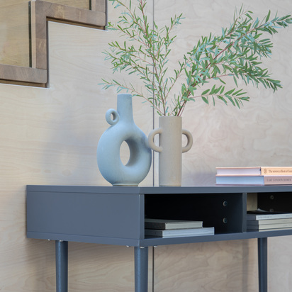 Soren Vase Light Grey 185x70x255mm