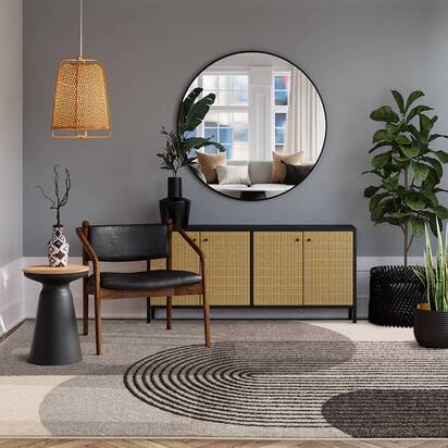 Chatsworth 3 200x290cm Grey Retro Rug MU14