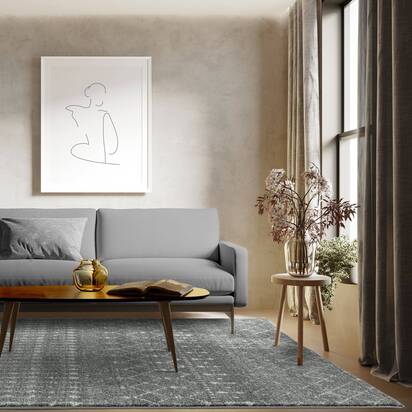 Carlton 3 160x230cm Dark Grey Rug NV34