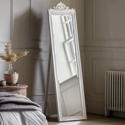 Eaststead Wood Cheval Mirror White