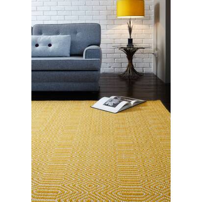 Langley 4 Rug 120x170cm Mustard