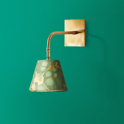 Stevie Wall Fitting in Antiqued Brass