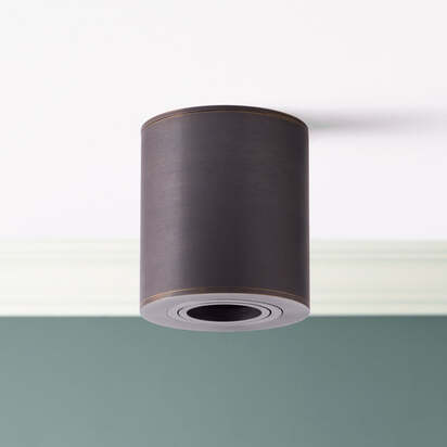 Larger Maz spot light with adjustor in bronze