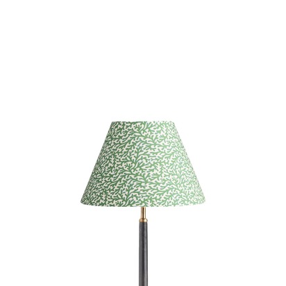 30cm empire shade in green blue Tuffley cotton by GP & J Baker