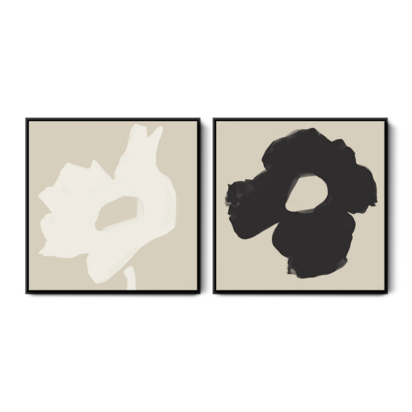 Oriental Poppy Set - Medium / Black