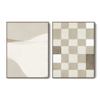 Go With The Flow & Neutral Check Set - Medium / Natural