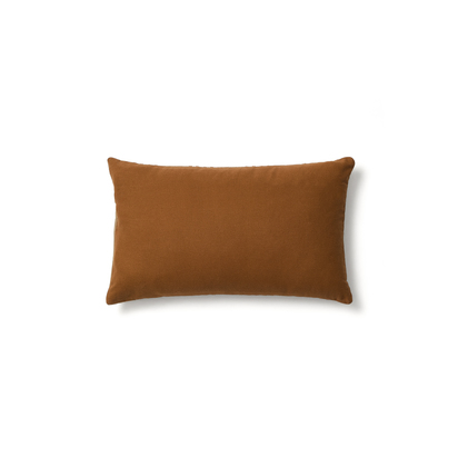 Amela cushion cover in velvet with beige embroidered stripe 50 x 30 cm