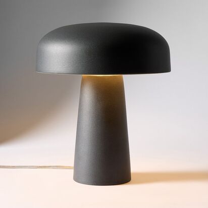 Rory Ceramic 34 cm Table Lamp, Black