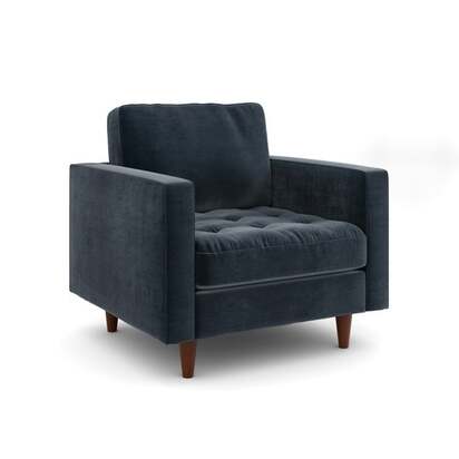Zoe Casual Sit Velvet Armchair