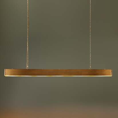 Stig pendant in aged brass