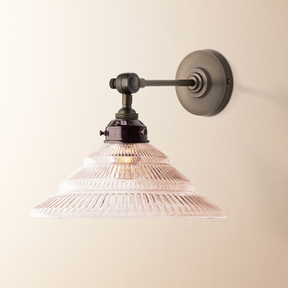 Elbow wall fitting in antiqued bronze