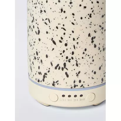 John Lewis Speckled Ceramic Electric Diffuser Natural | H15.80 x W9.20 x D9.20cm