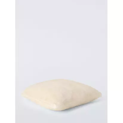 John Lewis Luxury Faux Fur Plain Cushion Gold | 45 x 45cm