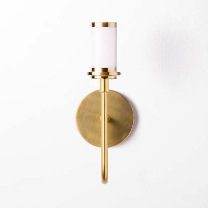 Abigail rechargeable wall fitting in antique brass