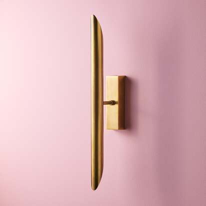 Regular Duet Wall Light in brass