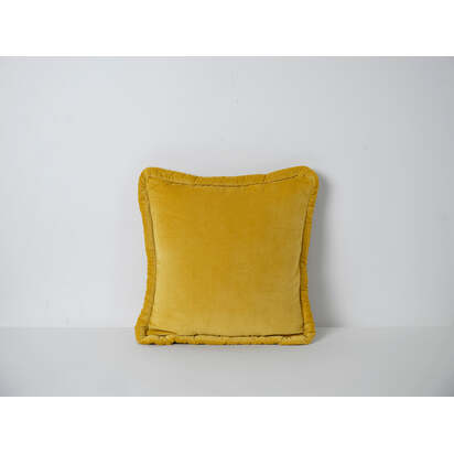 Cushion 04 Yellow Velvet from Swyft