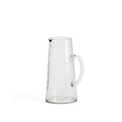 Obila transparent recycled glass jug