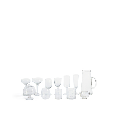 Obila transparent recycled glass jug