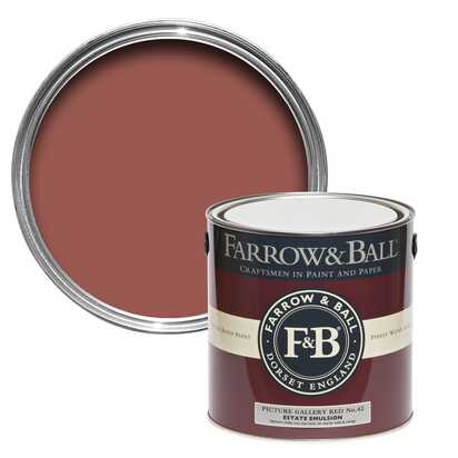 Farrow & Ball Picture Gallery Red 750 ml Flat Eggshell No. 42
