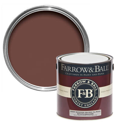 Farrow & Ball Deep Reddish Brown 750 ml Flat Eggshell No. W101