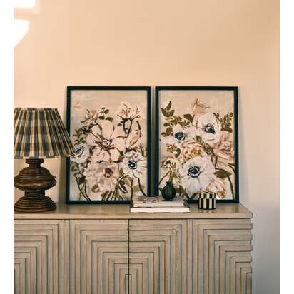 OKA | Elizabeth Framed Floral Prints Pair - Multi | Print