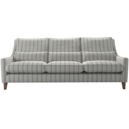 High Back Iggy 4 Seat Sofa in Fudge Dashwood Stripe