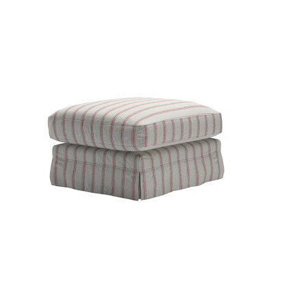 Otto Large Rectangular Footstool in Pomelo Dashwood Stripe