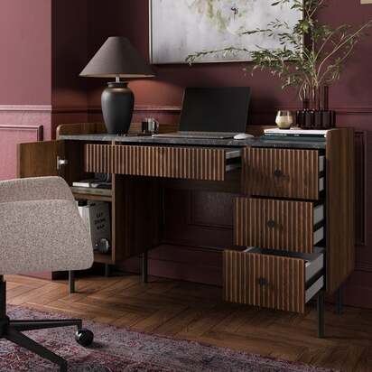 Georgi Marble Effect Standard Desk