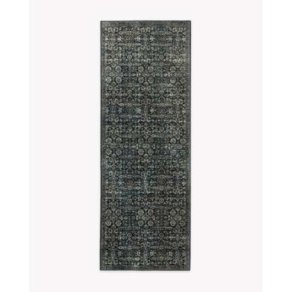 Sierra Soft Black Rug - 75 x 215 cm - All-In-One Rug