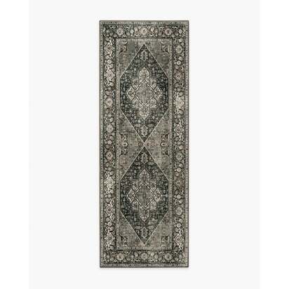Santiago Soft Black Rug - 75 x 215 cm - All-In-One Rug