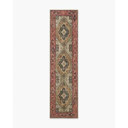 Santiago Camel & Scarlet Rug - 75 x 305 cm - All-In-One Rug
