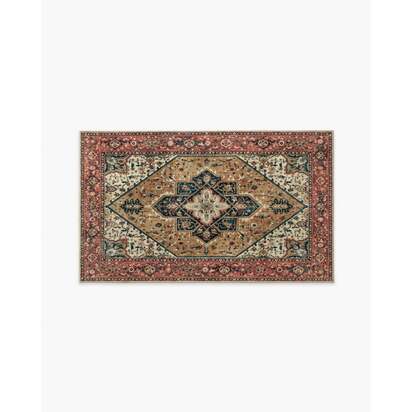 Santiago Camel & Scarlet Rug - 90 x 150 cm - All-In-One Rug